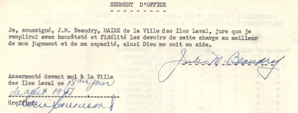 assermentation par le maire