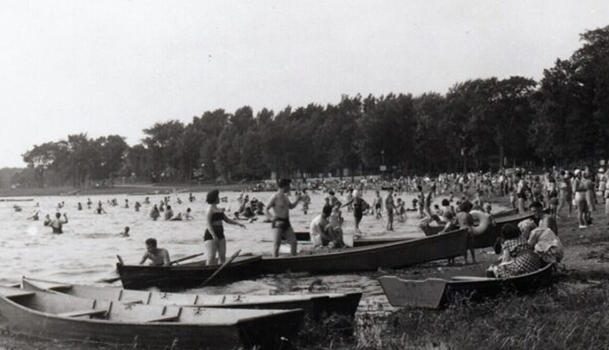 Plage de Laval-ouest vers 1950