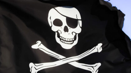 un drapeau de pirates