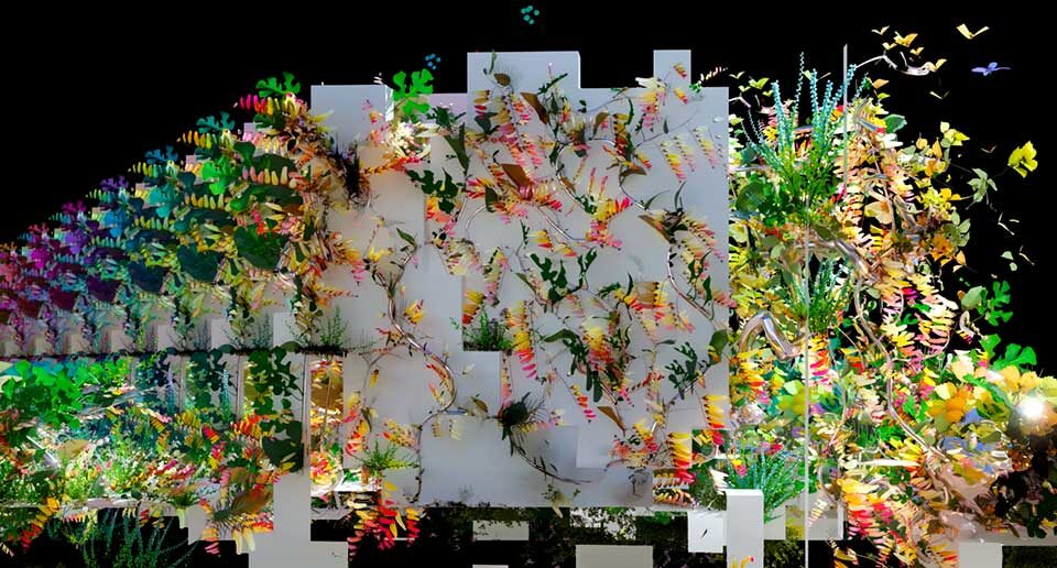 Extrait de la vidéo Archipels, l'oeuvre de la place Bell