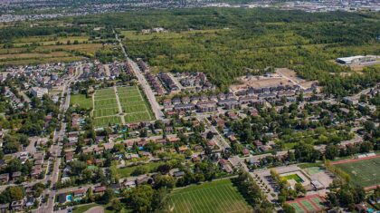 Vue aérienne de la Ville de Laval