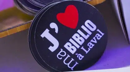 Autocollant Ma biblio à laval