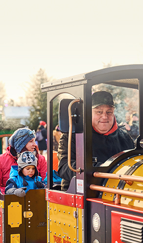 Balade en train lors du Marché de Noël de Laval au Centre de la nature