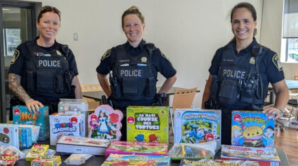 policières avec des jeux de société