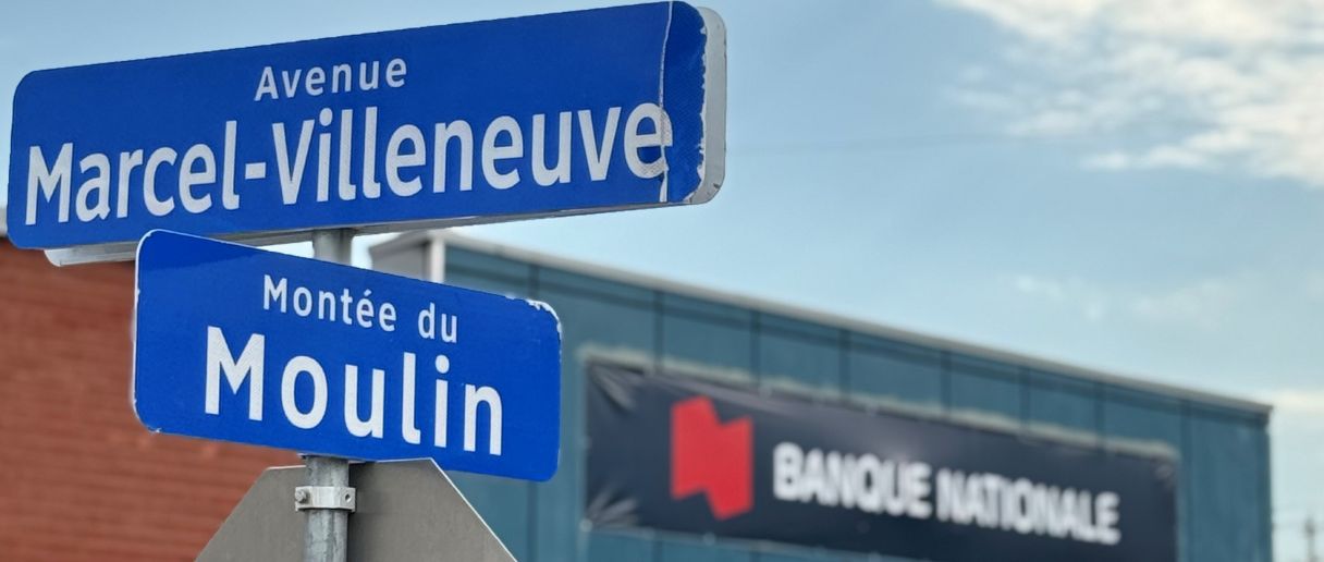pancarte des rues Marcel-Villeneuve et Harmonie