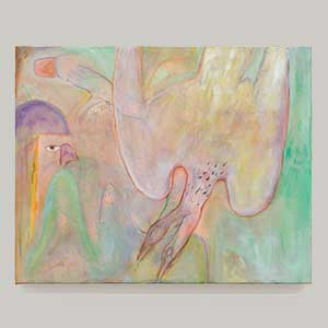 The fall of the Empire, 2023 Huile sur toile 40,64 x 40,64 cm