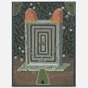 Sans Titre, 2025 Huile sur toile 102 x 102 x 6 cm