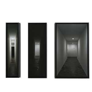 Nauman's Corridor, 2016 Impression au jet d'encre (numérique) sur papier Hahnemühle 25 x 25 x 3 cm