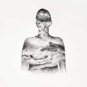 Le jour, le soleil, la nuit, l'abyme, les étoiles, 2019 Fusain sur papier 76 x 76 cm