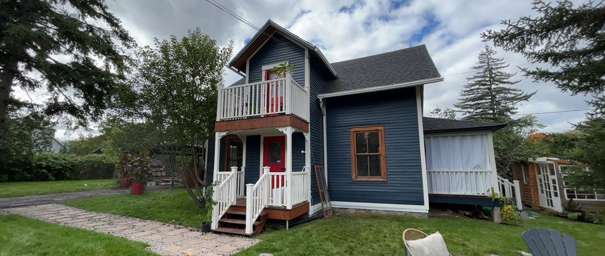 Maison patrimoniale situé au 109, rue Clarence-Gagnon après les travaux de revitalisation