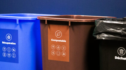 contenants pour trier ses matières