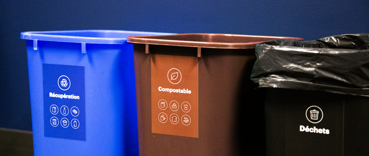 contenants pour trier ses matières