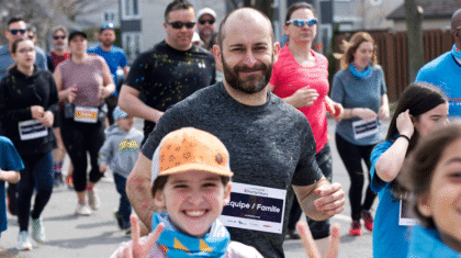 Des personnes qui courent à la course ôChampfleury