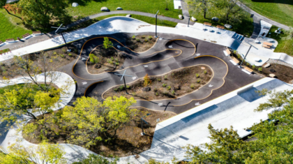 une piste à rouleaux