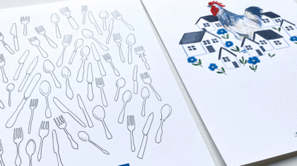 Une illustration dans un carnet